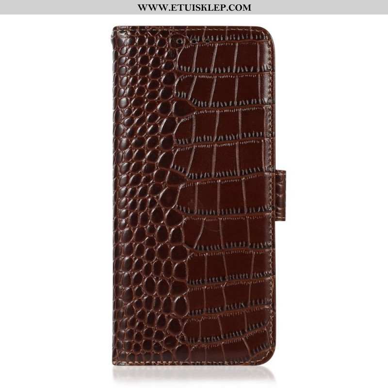 Etui Folio do Samsung Galaxy M33 5G Rfid W Stylu Krokodyla